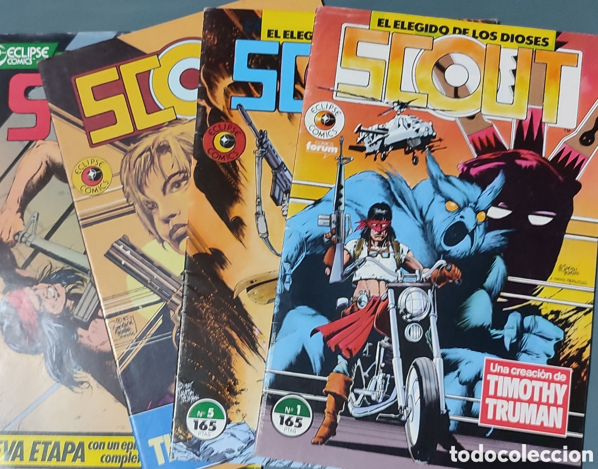 C&oacute;mics: Lote de 4 comics SCOUT Incluye Num 1.a&ntilde;o 1990 - Foto 1