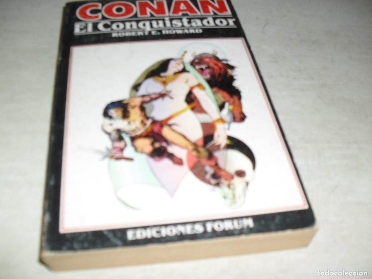 C&oacute;mics: NOVELAS CONAN 9:CONAN EL CONQUISTADOR,(DE 12).ESCRIBE ROBERT E. HOWARD.FORUM,1983.BE - Foto 1