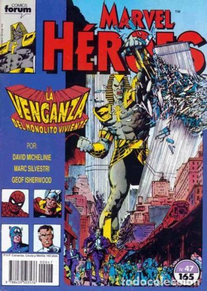 C&oacute;mics: MARVEL H&Eacute;ROES-FORUM- N&ordm; 47 -LA VENGANZA DEL MONOLITO-I-M.SILVESTRI-M.BUENO-DIF&Iacute;CIL-LEA-9389