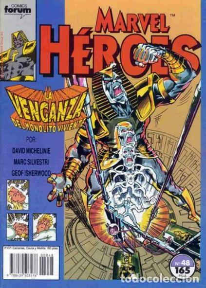 C&oacute;mics: MARVEL H&Eacute;ROES-FORUM- N&ordm; 48 -LA VENGANZA DEL MONOLITO-II-M-SILVESTRI-M.BUENO-DIF&Iacute;CIL-LEA-9390