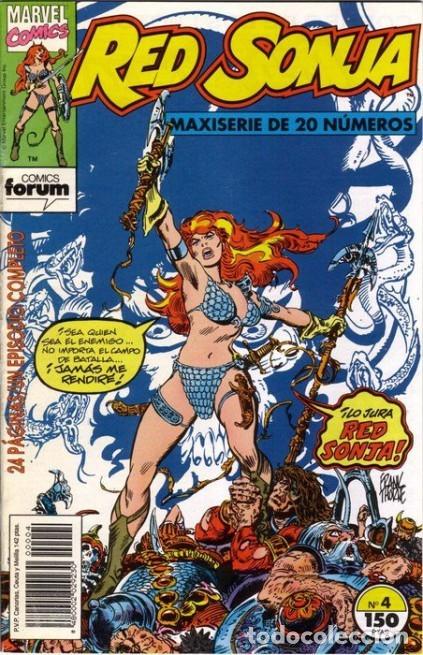 C&oacute;mics: RED SONJA-FORUM- N&ordm; 4 -BRUCE JONES-FRANK THORNE-VAL MAYERICK-1992-BUENO-DIF&Iacute;CIL-LEA-9410