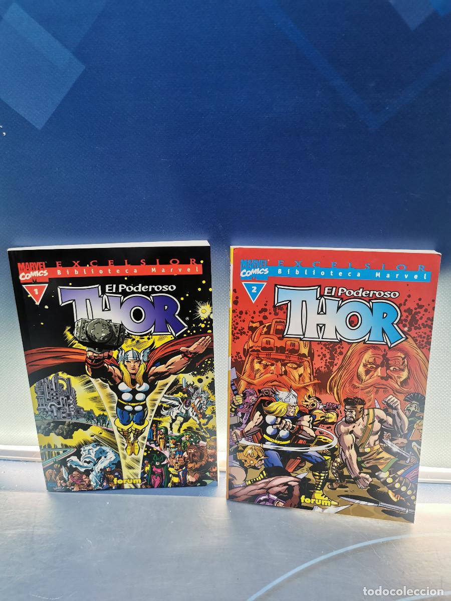 C&oacute;mics: c&oacute;mics, BIBLIOTECA MARVEL, THOR N&ordm; 1 y 2 blanco y negro - Foto 1