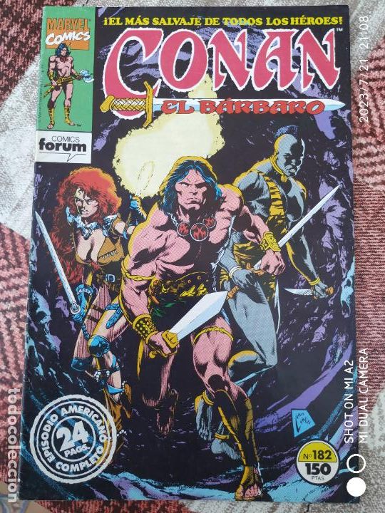 C&oacute;mics: CONAN EL BARBARO N&ordm; 182 VOL 1 FORUM - Foto 1