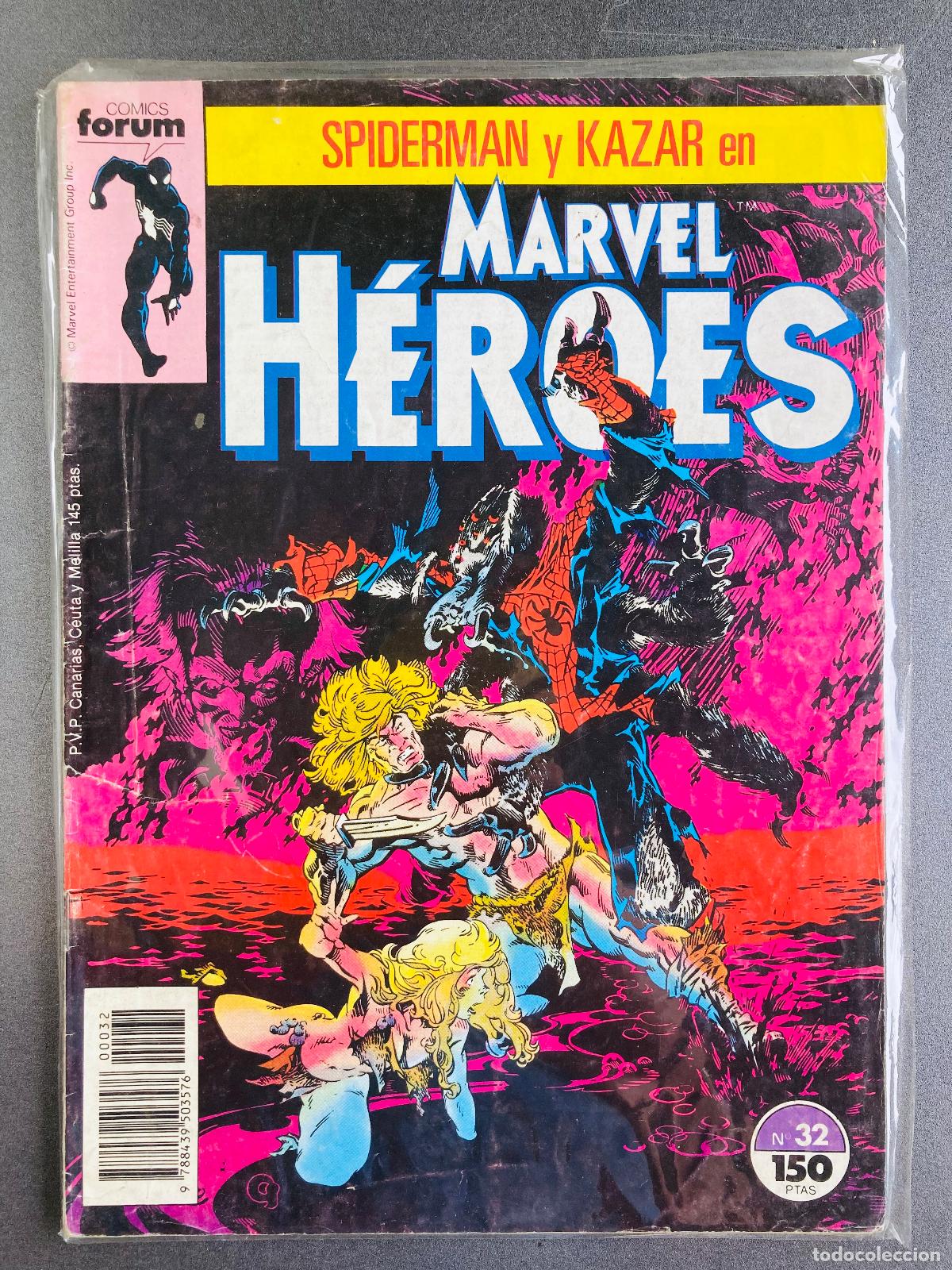 C&oacute;mics: Marvel H&eacute;roes vol.1 n&ordm; 32 forum Spiderman y Kazar - Foto 1