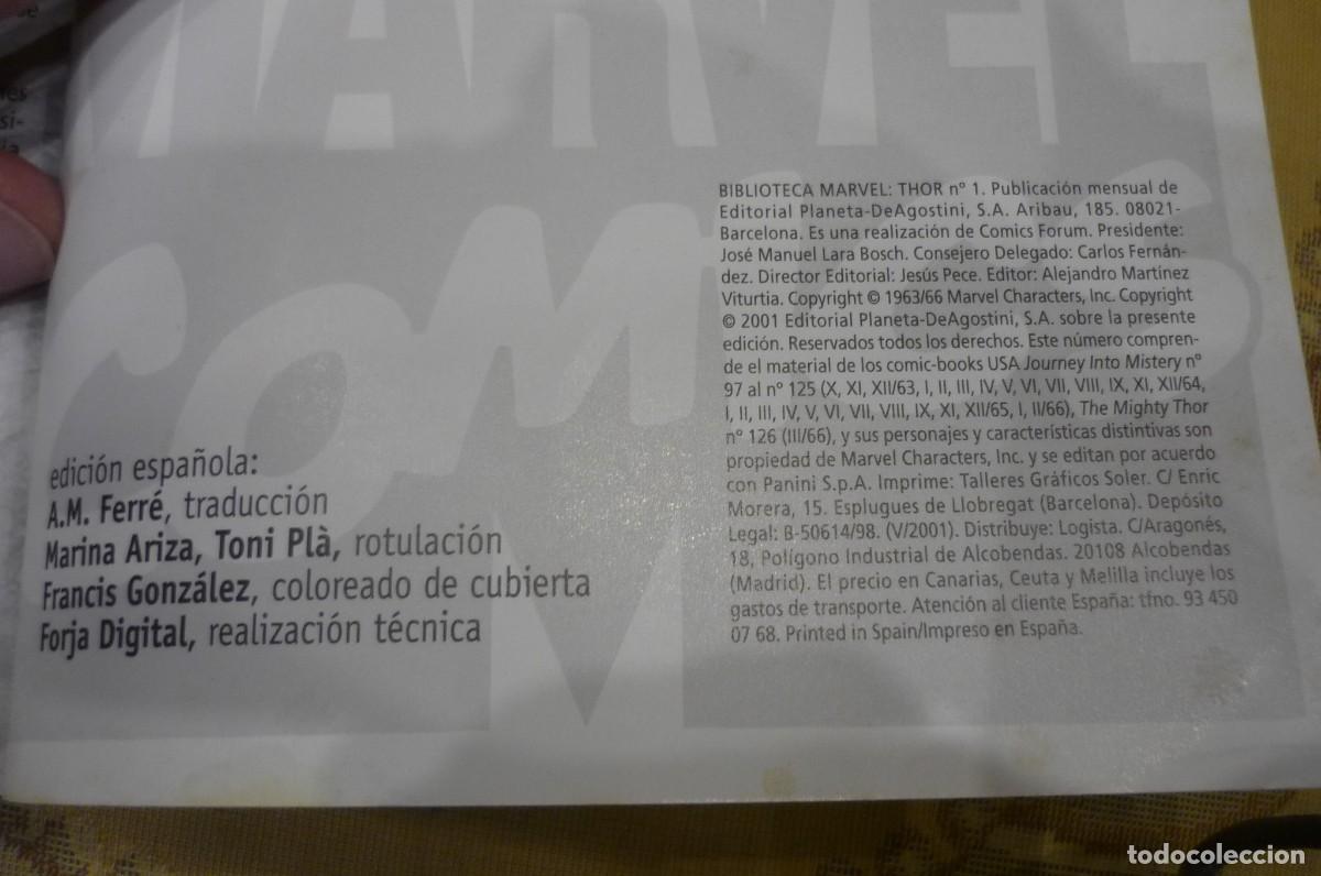 C&oacute;mics: EL PODEROSO THOR I. BIBLIOTECA MARVEL. FORUM 2001. - Foto 8