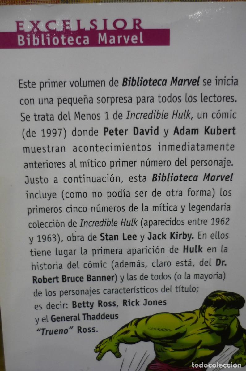 C&oacute;mics: HULK 1. EXCELSIOR BIBLIOTECA MARVEL. FORUM 2004. - Foto 4