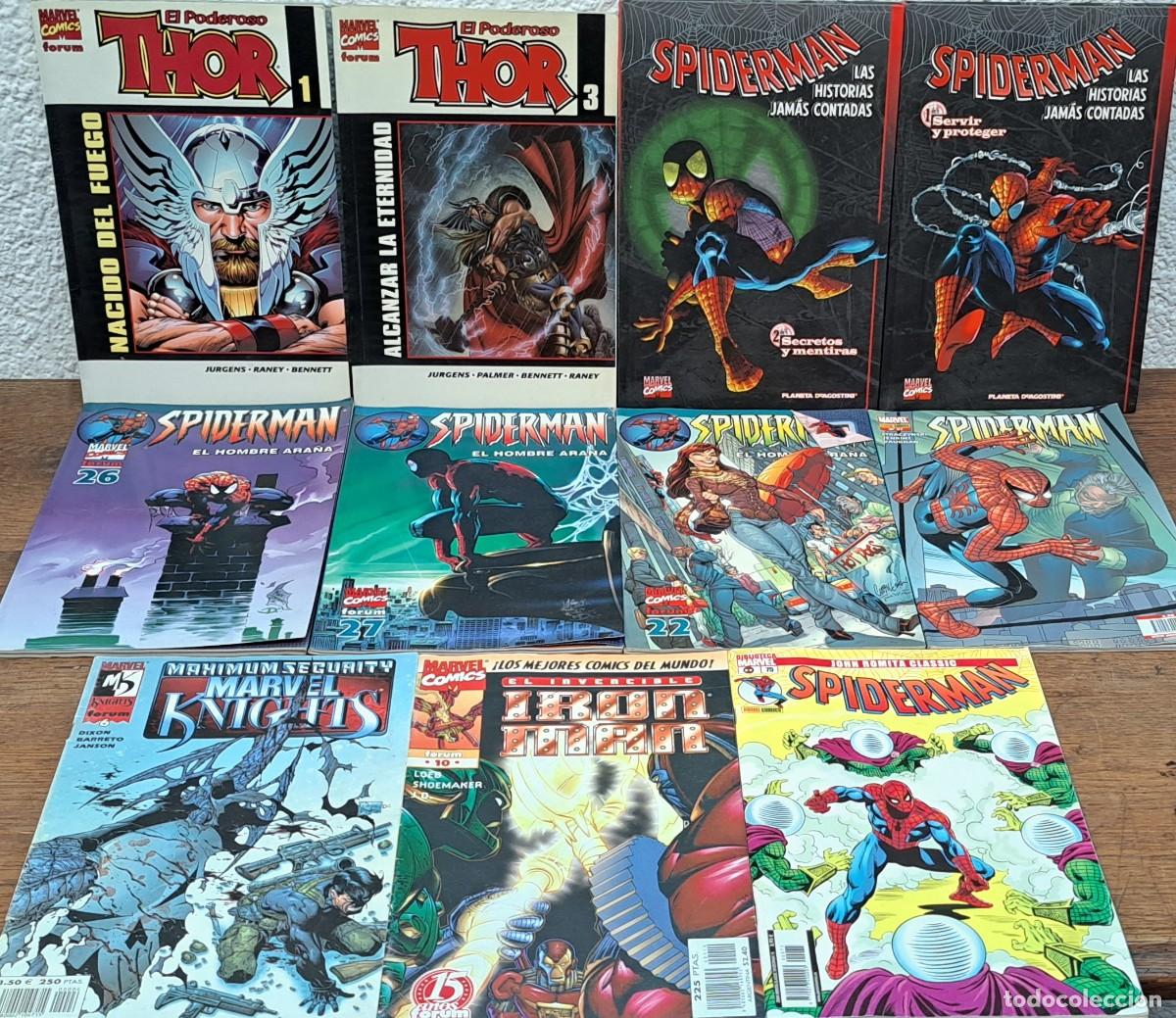 C&oacute;mics: 11 C&oacute;mics Marvel, Spiderman, Thor, Ironman, como nuevos - Foto 1