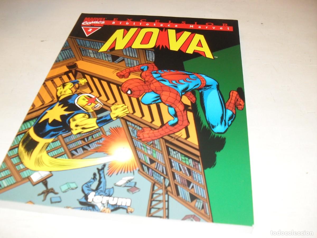 C&oacute;mics: BIBLIOTECA MARVEL NOVA 2,CON SPIDERMAN DE INVITADO,(DE 3).EDICIONES FORUM,2001,DE KIOSKO - Foto 1