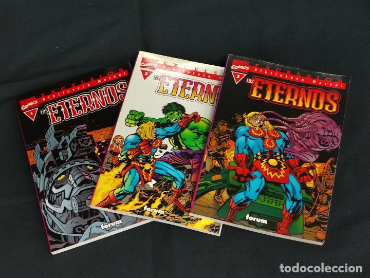 C&oacute;mics: BIBLIOTECA MARVEL - COLECCION COMPLETA - LOS ETERNOS - N&ordm; 1 AL N&ordm; 3 - FORUM - - Foto 1