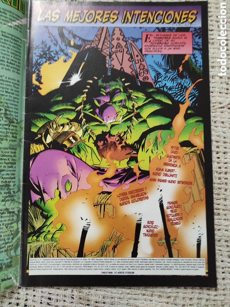 C&oacute;mics: HULK VOL. III ( 3 ) N&ordm; 1 - COLECCION DE 22 -ED. FORUM - Foto 2