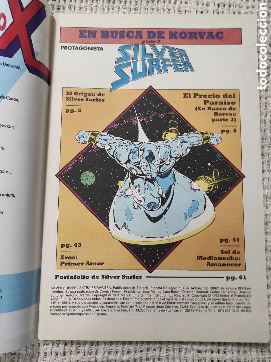 C&oacute;mics: EXTRA PRIMAVERA SILVER SURFER. EN BUSCA DE KORVAC 3&ordf; PARTE -ED. FORUM - Foto 2