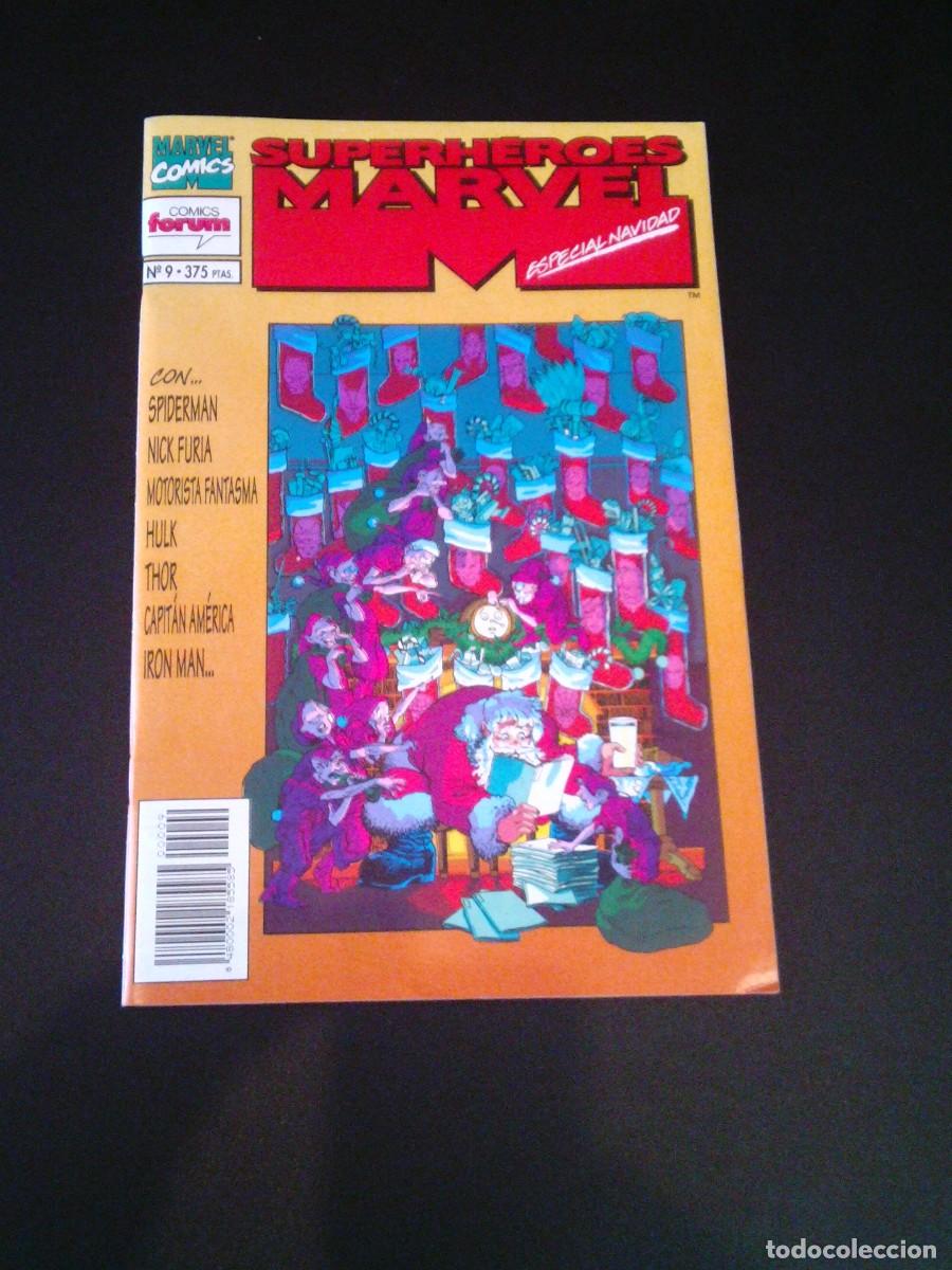 C&oacute;mics: SUPERHEROES MARVEL - NUMERO 9 - ESPECIAL NAVIDAD - ED FORUM - MUY BUEN ESTADO - CJ 198