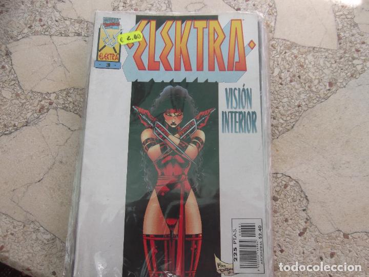 C&oacute;mics: marvel comixs forum, elektra n&ordm; 3, 17x26, color, vision interior - Foto 1