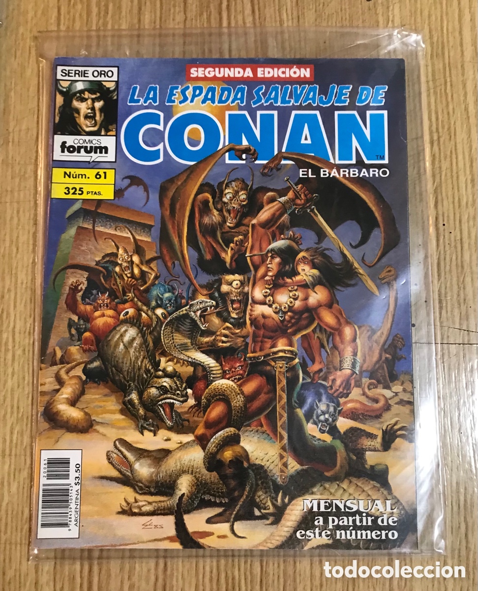 C&oacute;mics: C&oacute;mics. La espada salvaje de Conan. Lote de 8. F&oacute;rum. - Foto 3