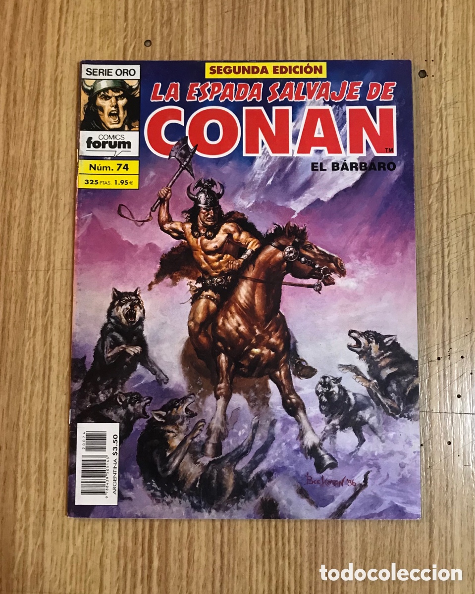 C&oacute;mics: C&oacute;mics. La espada salvaje de Conan. Lote de 8. F&oacute;rum. - Foto 8