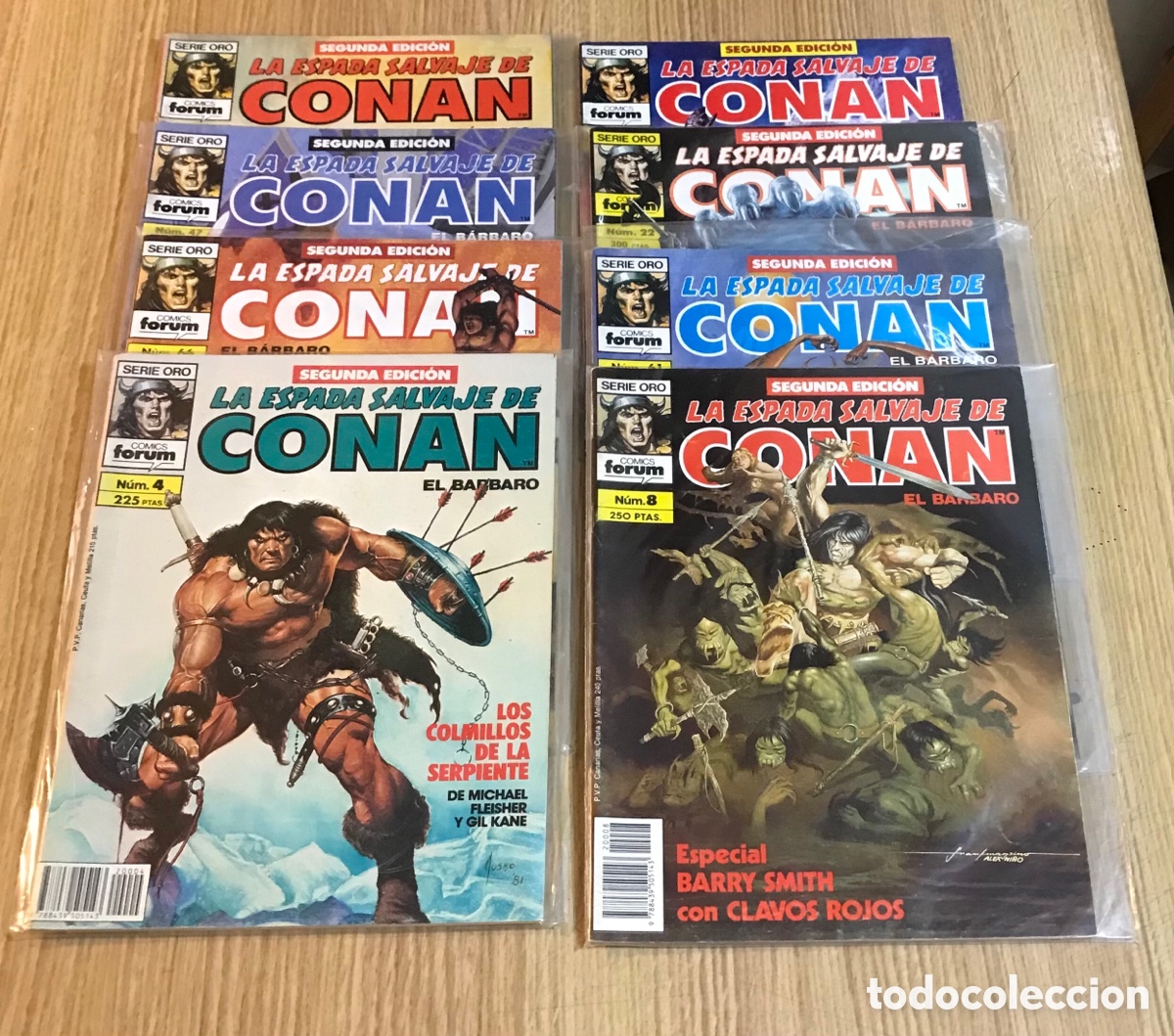 C&oacute;mics: C&oacute;mics. La espada salvaje de Conan. Lote de 8. F&oacute;rum. - Foto 1