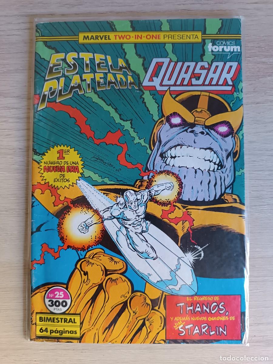 C&oacute;mics: MARVEL TWO IN ONE. N&ordm; 25. ESTELA PLATEADA - QUASAR. FORUM. - Foto 1