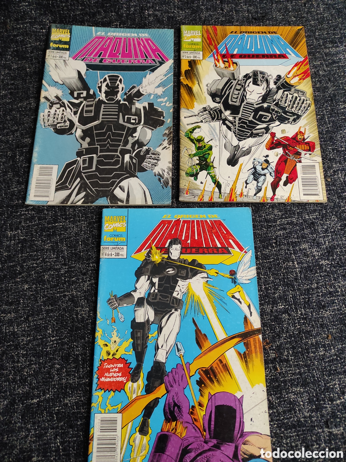 C&oacute;mics: M&Aacute;QUINA DE GUERRA EL ORIGEN N&ordm; 1, 2, 4 -ED. FORUN COLECCION DE 6 NUMEROS