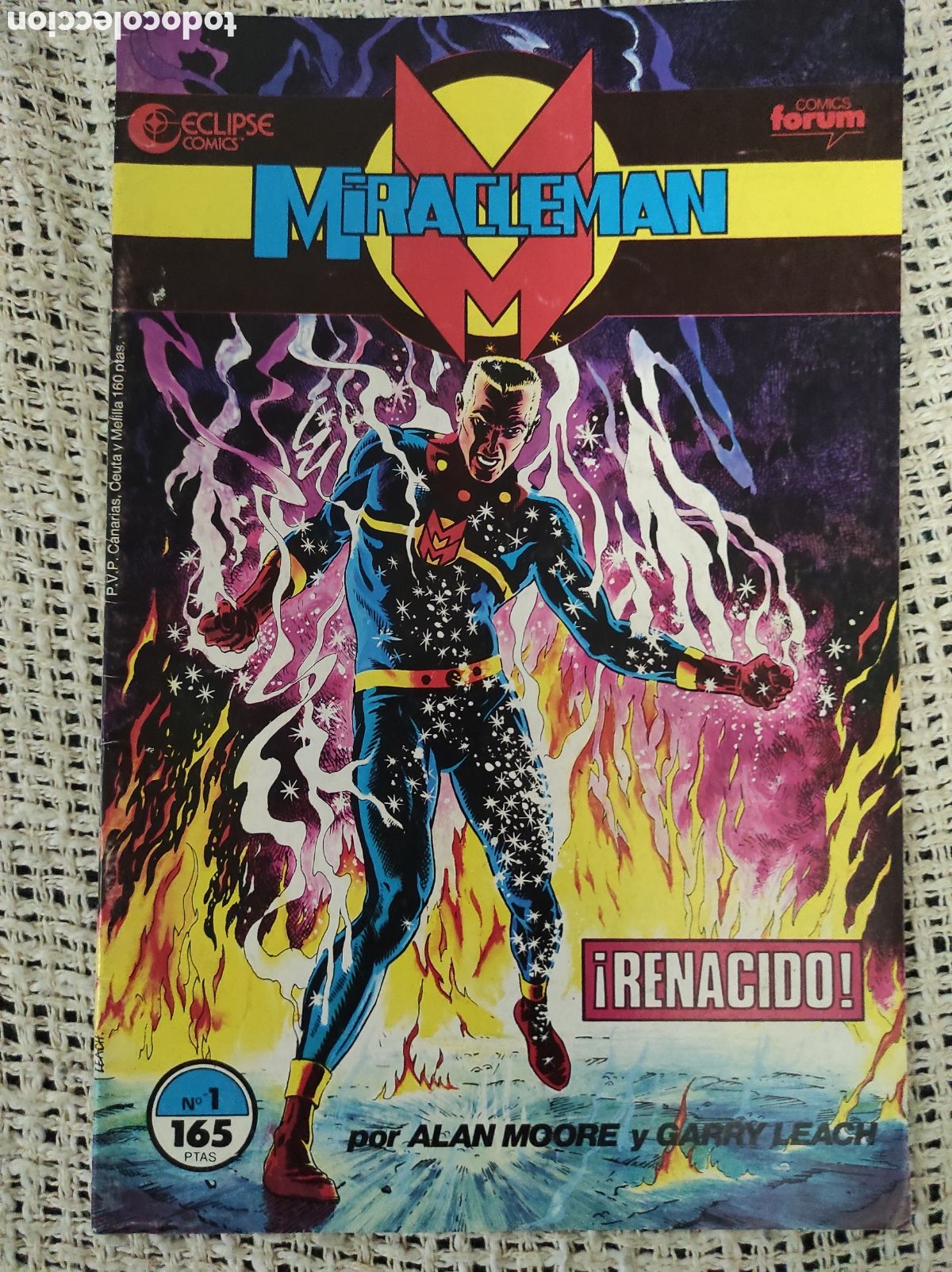 C&oacute;mics: MIRACLEMAN N&ordm; 1 -ED. FORUM - ECLIPSE COMICS - ALAN MOORE Y GARRY LEACH - CON POSTER - Foto 1