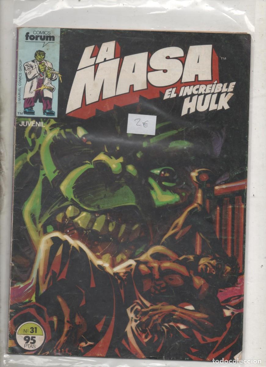 C&oacute;mics: LA MASA EL INCREIBLE HULK N&ordm; 31 FORUM - P - Foto 1
