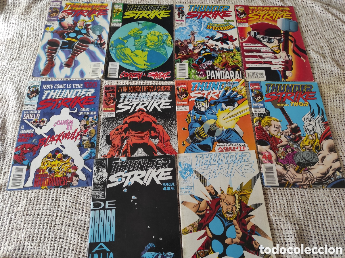 C&oacute;mics: THUNDER STRIKE -LOTE DE 10 EJEMPLARES -ED. FORUM -COLECCION DE 12 N&Uacute;MEROS - Foto 1