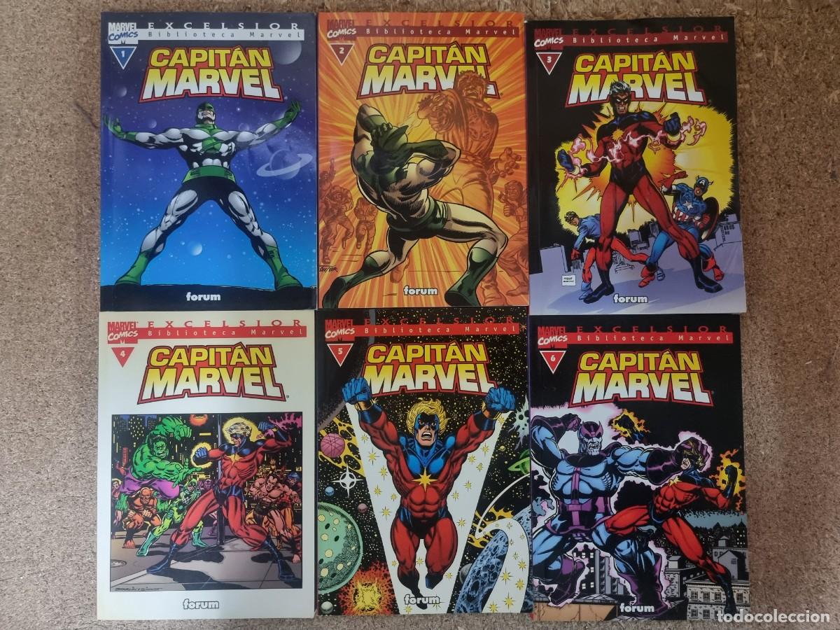 C&oacute;mics: Biblioteca Marvel.Capitan Marvel.Lote 6 comics.Forum - Foto 1