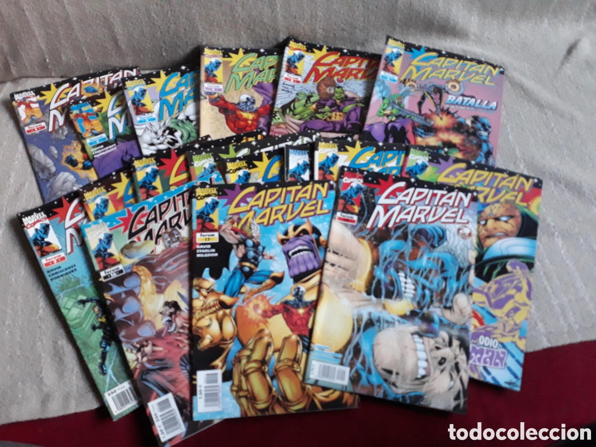 C&oacute;mics: CAPIT&Aacute;N MARVEL VOLUMEN 1 LOTE DE 17 N&Uacute;MEROS - FORUM - Foto 1