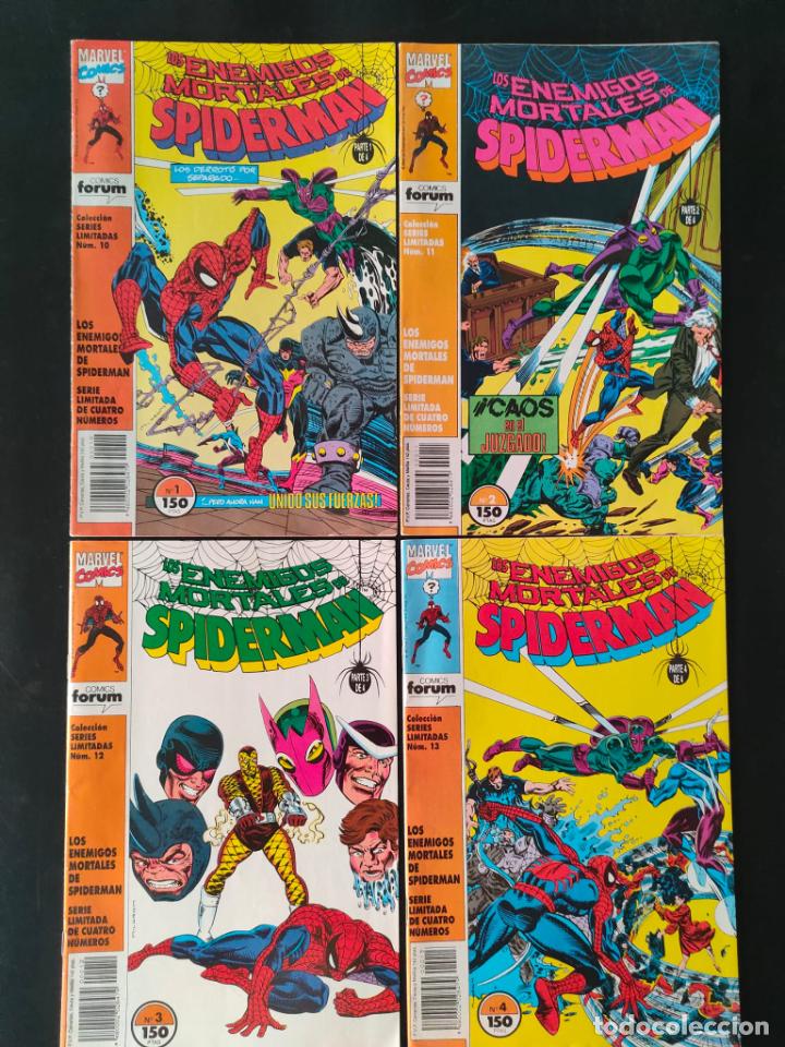 C&oacute;mics: LOS ENEMIGOS MORTALES DE SPIDERMAN 1,2,3,4 - Foto 1