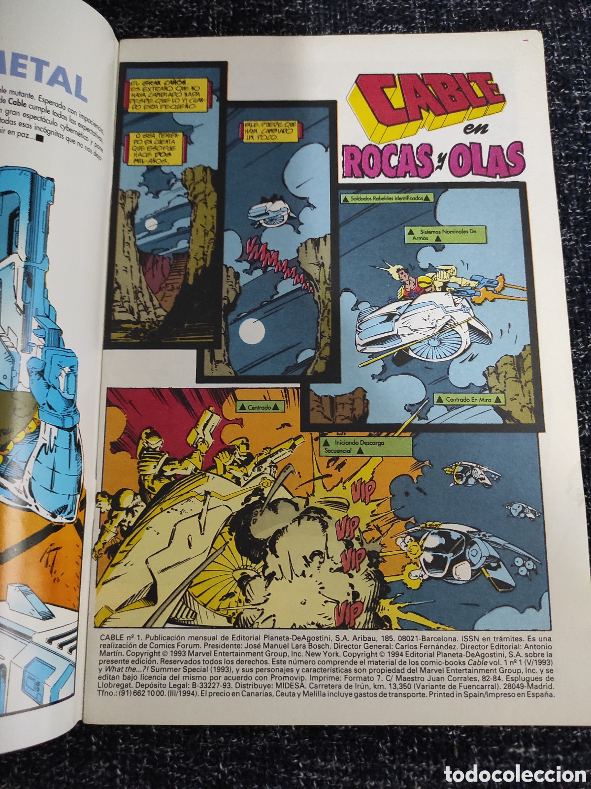 C&oacute;mics: CABLE VOL I ( 1 ) N&ordm; 1 -ED. FORUM - COLECCION DE 21 N&Uacute;MEROS - Foto 2