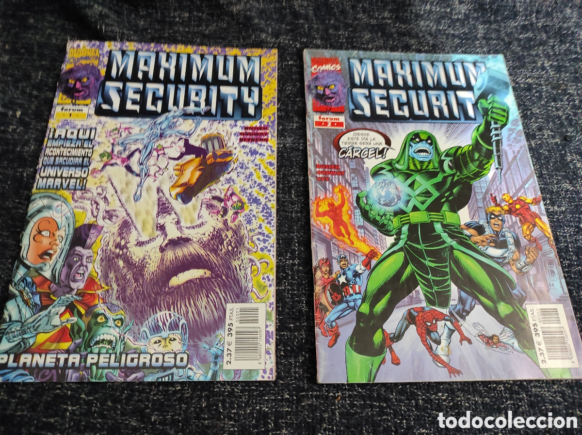 Comics: MAXIMUM SEGURITY N&ordm; 1 Y 2 -EDITA : FORUM - SERIE DE 4 N&Uacute;MEROS
