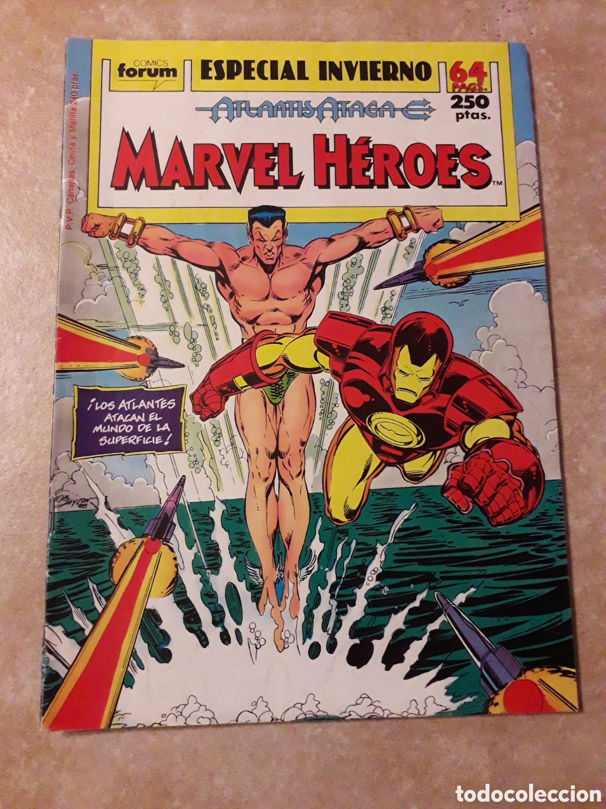 C&oacute;mics: Marvel H&eacute;roes especial Invierno 90. Atlantis ataca