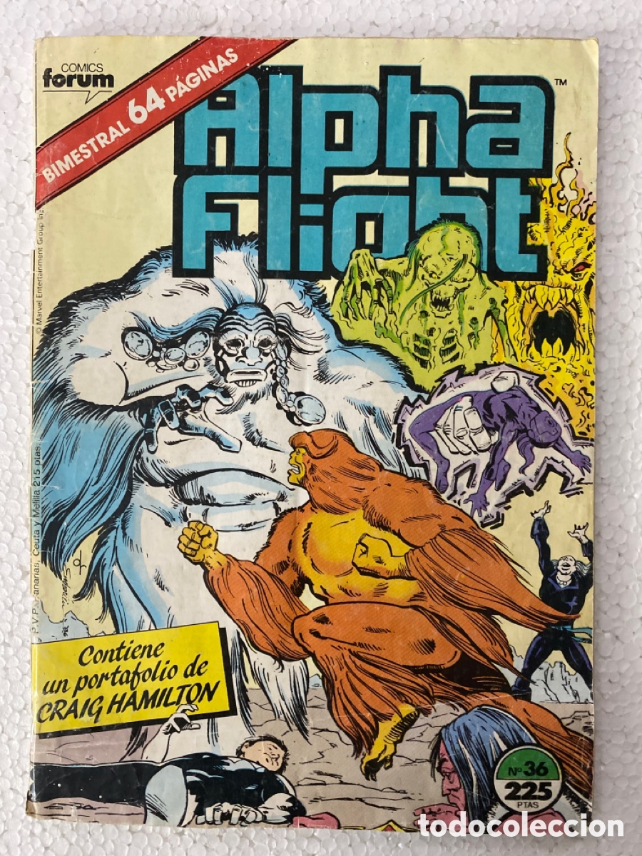 C&oacute;mics: ALPHA FLIGHT #36 Vol1 FORUM 1&ordf; edici&oacute;n. - Foto 1