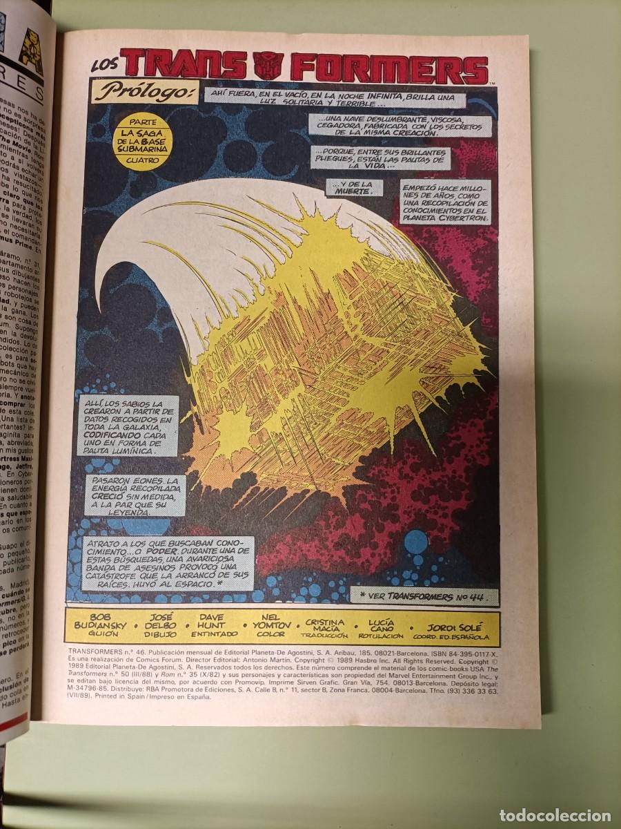 C&oacute;mics: Transformers. Retapado. 46 al 50. 1989 - Foto 3