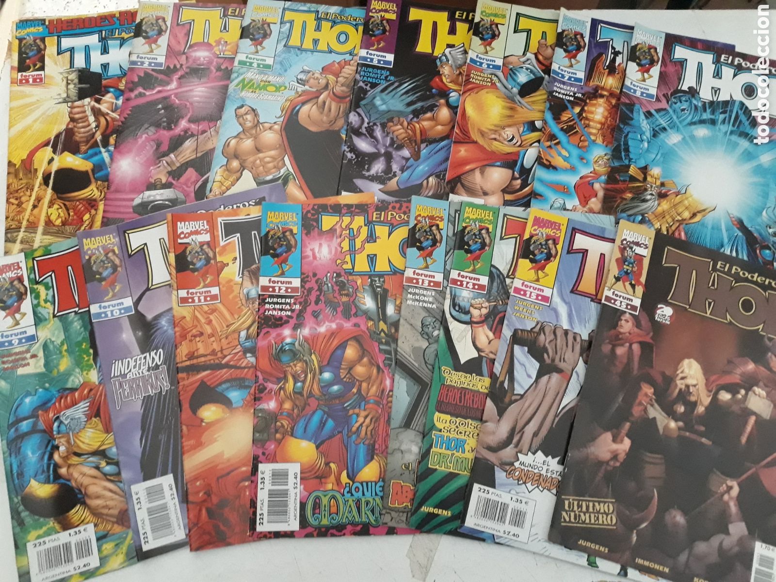 C&oacute;mics: EL PODEROSO THOR VOL. III Y IV - LOTE CON 15 N&Uacute;MEROS - FORUM - Foto 1