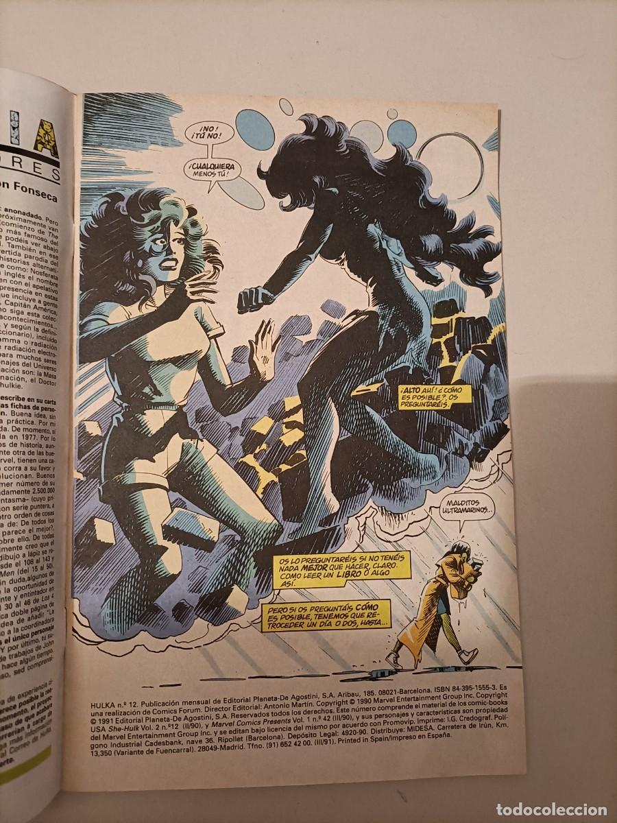 C&oacute;mics: HULKA. N&ordm; 12. MARVEL C&Oacute;MICS. C&Oacute;MICS FORUM. 1991 - Foto 2
