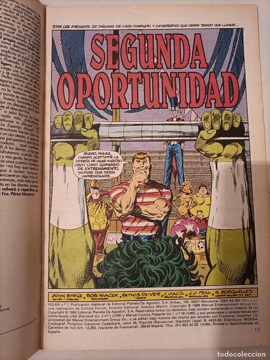 C&oacute;mics: HULKA. N&ordm; 1. MARVEL C&Oacute;MICS. C&Oacute;MICS FORUM. 1990 - Foto 2