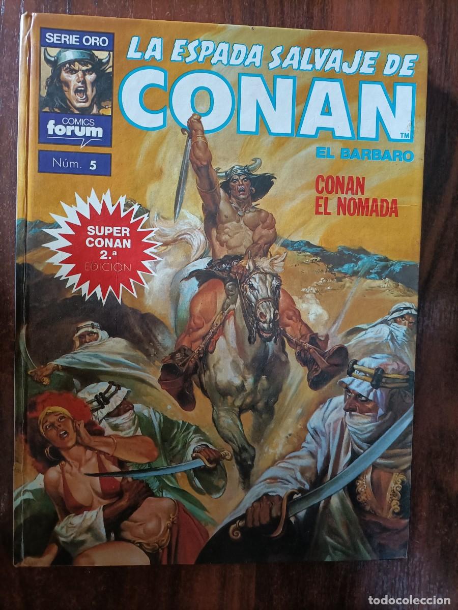 C&oacute;mics: SUPER CONAN, LA ESPADA SALVAJE DE CONAN N&ordm; 5. CONAN EL N&Oacute;MADA. 2&ordf; ED. 1990 - Foto 1