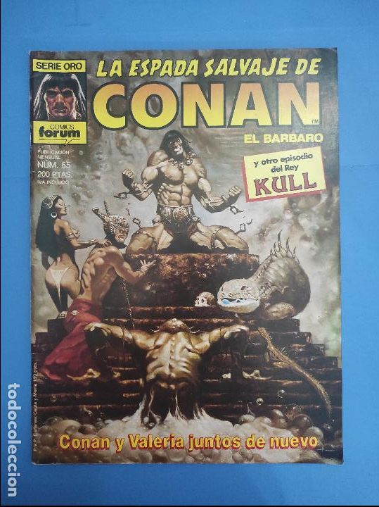 C&oacute;mics: COMIC DE LA ESPADA SALVAJE DE CONAN 1&ordf; EDICION A&Ntilde;O 1982 N&ordm; 65 DE COMICS FORUM - Foto 1
