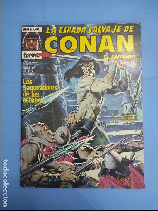 C&oacute;mics: COMIC DE LA ESPADA SALVAJE DE CONAN 1&ordf; EDICION A&Ntilde;O 1982 N&ordm; 69 DE COMICS FORUM - Foto 1