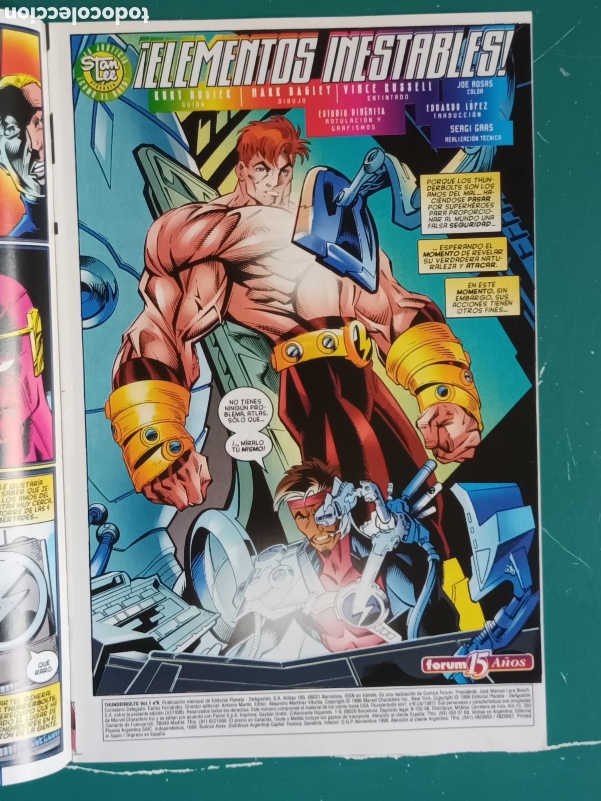 C&oacute;mics: Thunderbolts vol1 N&deg; 6 FORUM - MARVEL 1998 - Foto 2