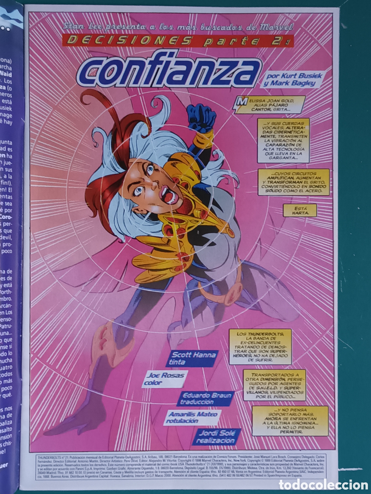 C&oacute;mics: Thunderbolts vol 1 N&deg; 21 FORUM - MARVEL 1999 - Foto 2