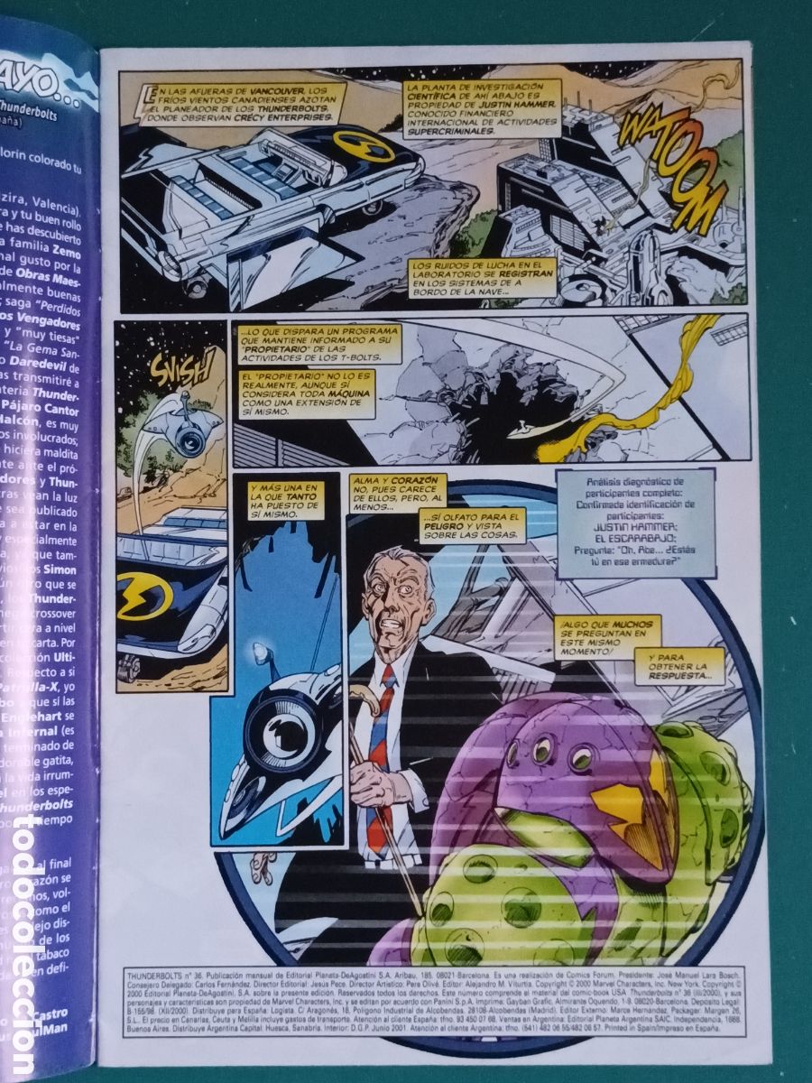 C&oacute;mics: Thunderbolts vol 1 N&deg; 36 FORUM - MARVEL 2000 - Foto 2