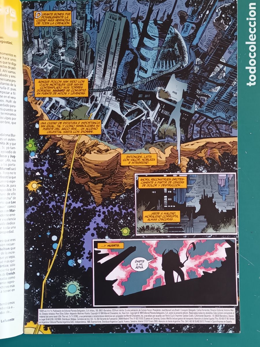C&oacute;mics: El poderoso Thor Vol 4 N&deg; 4 FORUM - MARVEL 1999 Namor - Foto 2