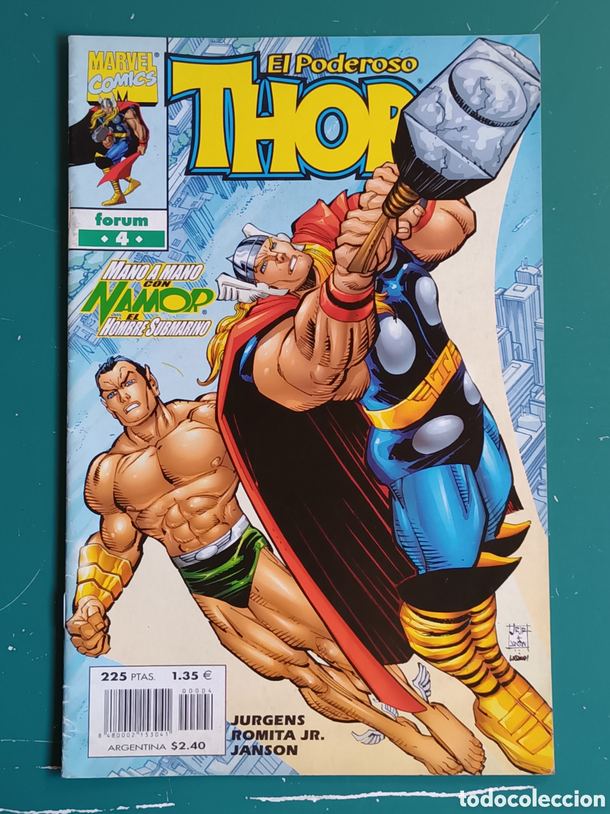C&oacute;mics: El poderoso Thor Vol 4 N&deg; 4 FORUM - MARVEL 1999 Namor - Foto 1