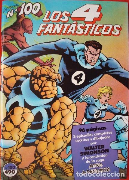 C&oacute;mics: C&oacute;mic Los 4 Fant&aacute;sticos, n&ordm; 100, especial de 1991 - Foto 1