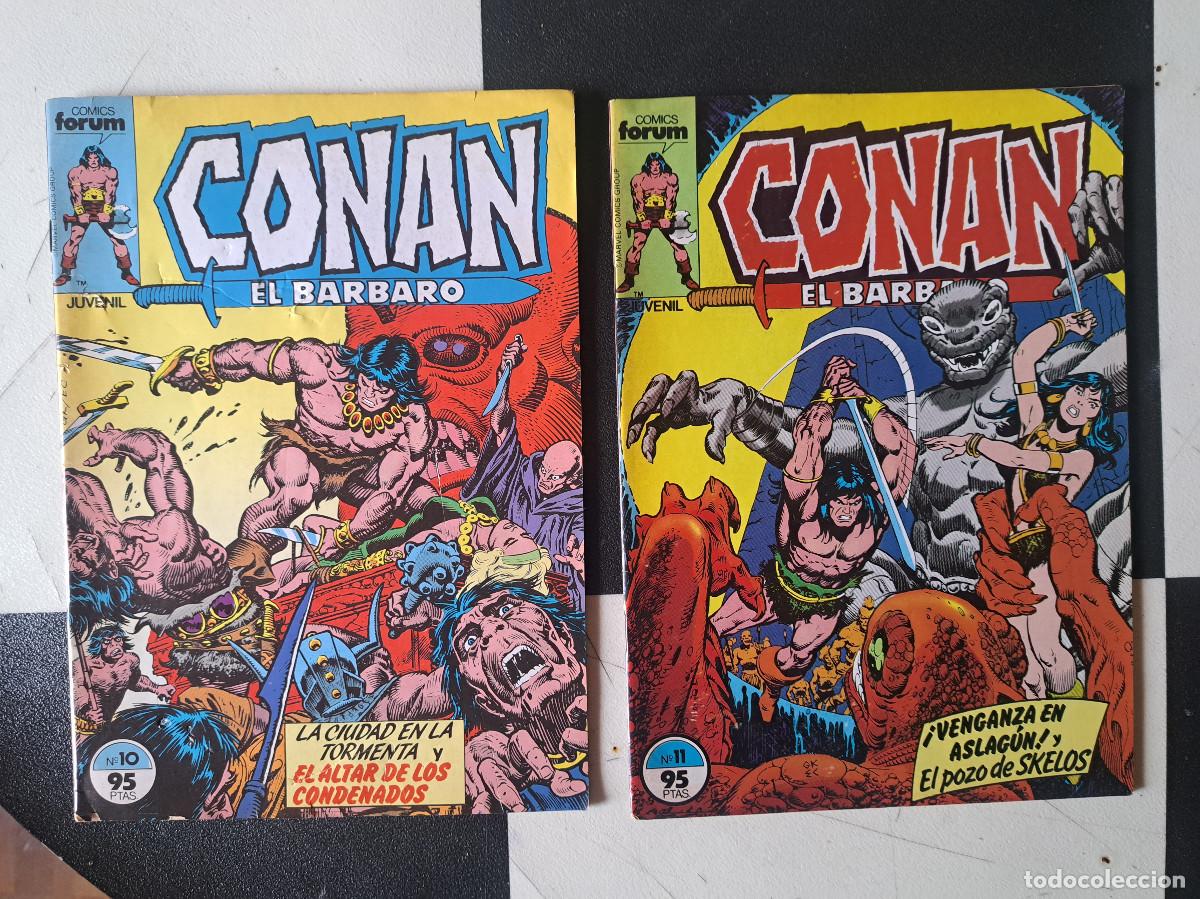 C&oacute;mics: 2 COMICS CONAN EL BARBARO N&ordm; 10-11 A&Ntilde;OS 90 COMICS FORUM - Foto 1