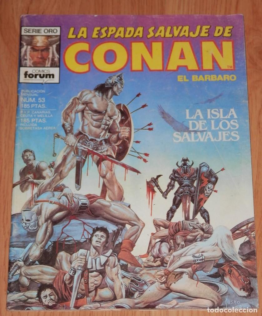 C&oacute;mics: LA ESPADA SELVAJE DE CONAN SERIE ORO N&ordm; 53 - Foto 1