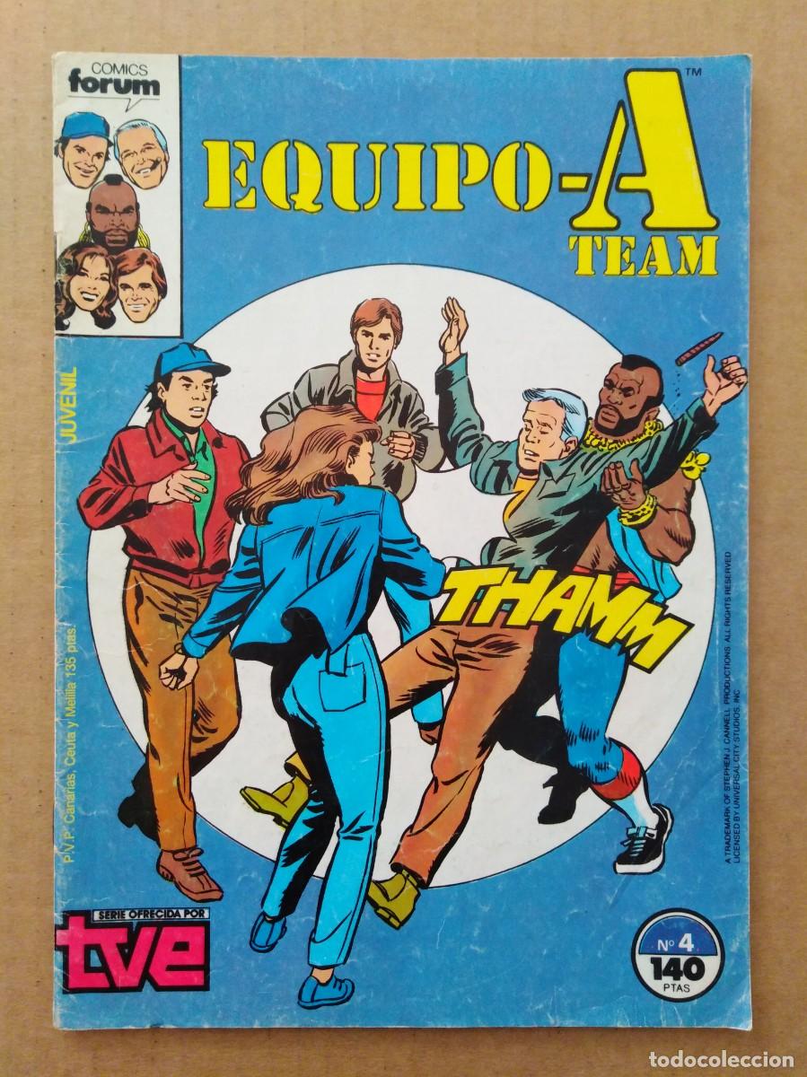 Comics: Equipo A / A-Team n&ordm;4 (Forum, 1987). Serie ofrecida por TVE.