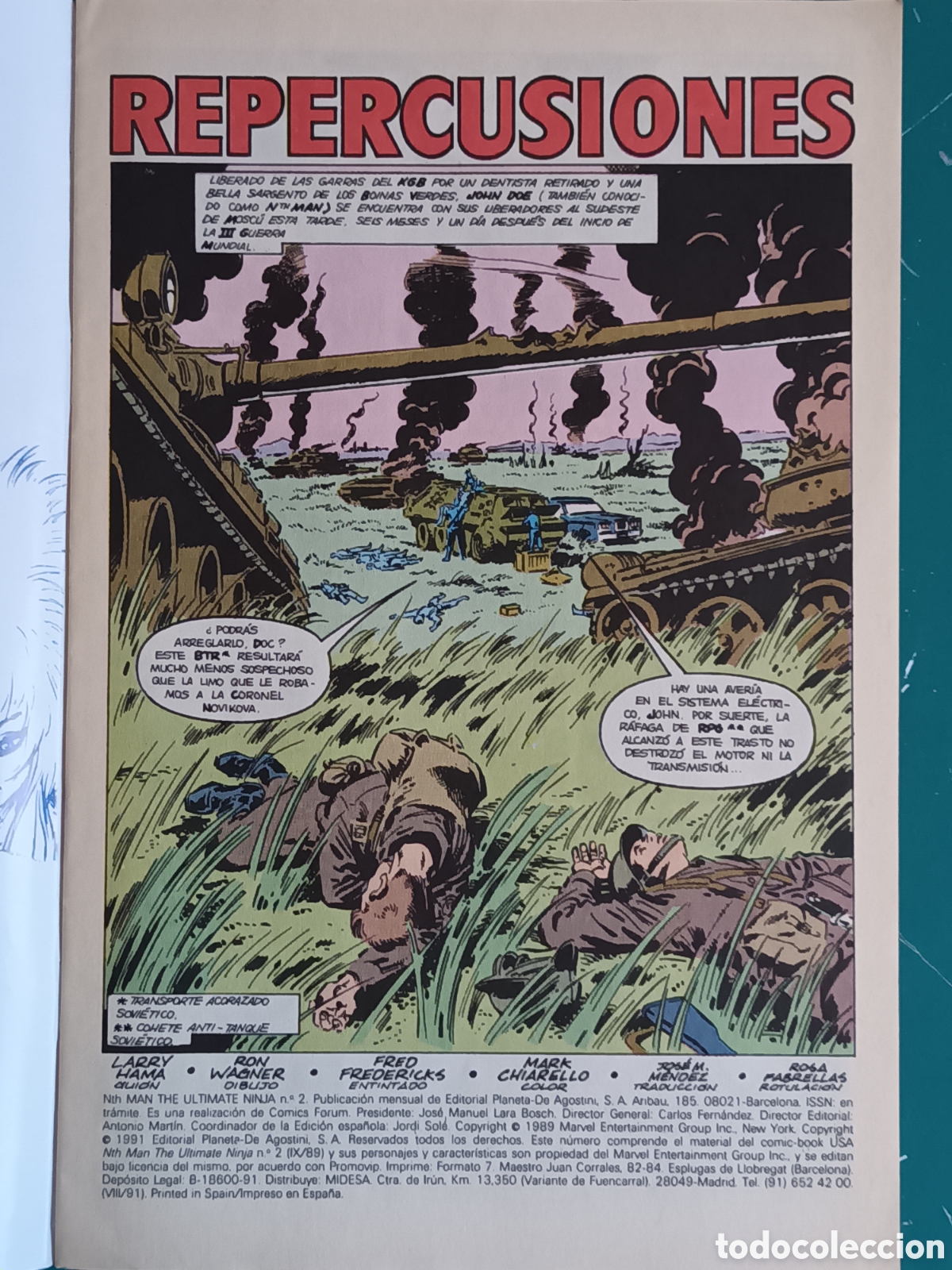 C&oacute;mics: Nth Man The Ultimate Ninja N&deg; 2 FORUM - MARVEL 1991 - Foto 2