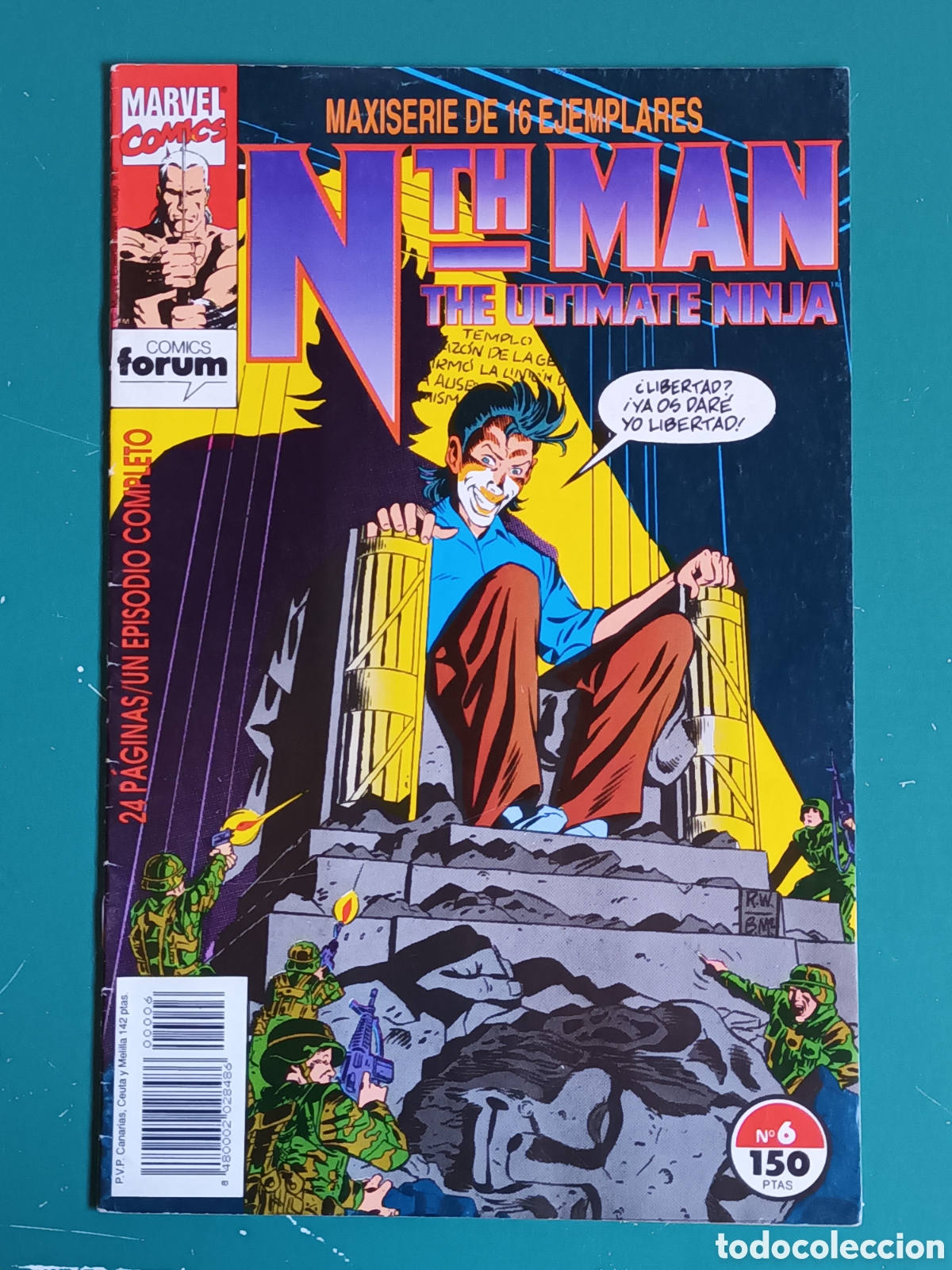 C&oacute;mics: Nth Man The Ultimate Ninja N&deg; 6 FORUM - MARVEL 1991 - Foto 1